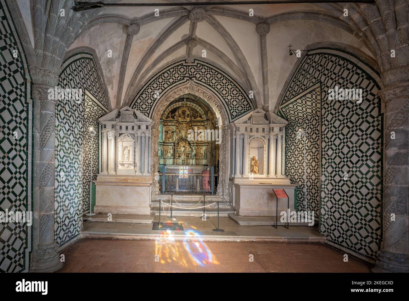 Cappella interna al Palácio da pena - Sintra, Portogallo Foto Stock