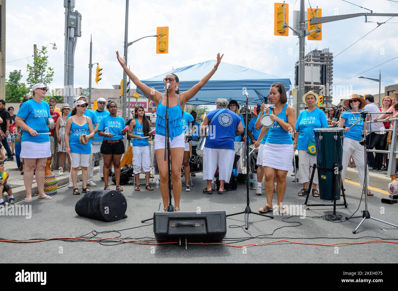 Salsa su St. Clair Avenue West a Toronto, Canada, 2012 Foto Stock