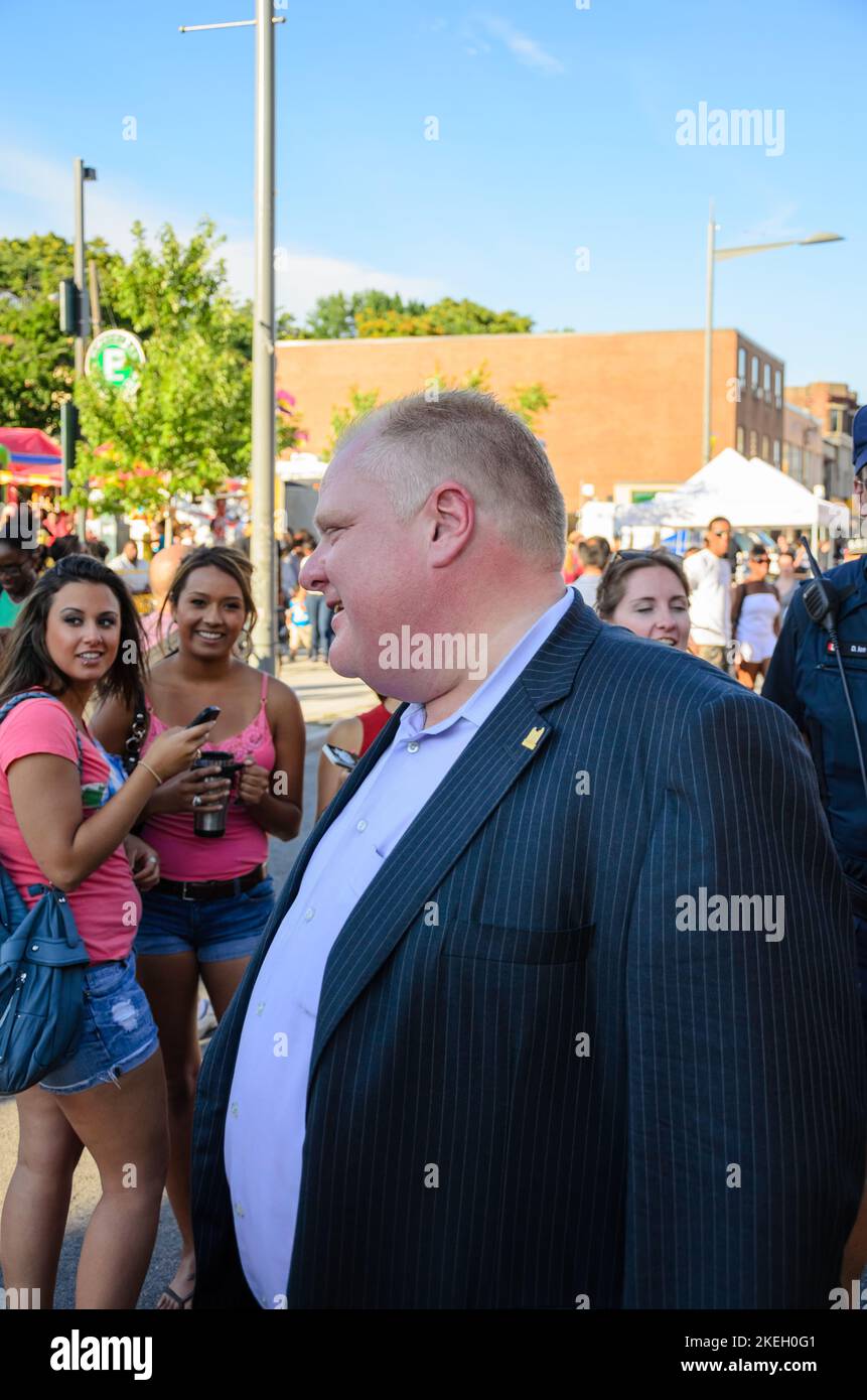 Salsa su St. Clair Avenue West a Toronto, Canada, 2012 Foto Stock