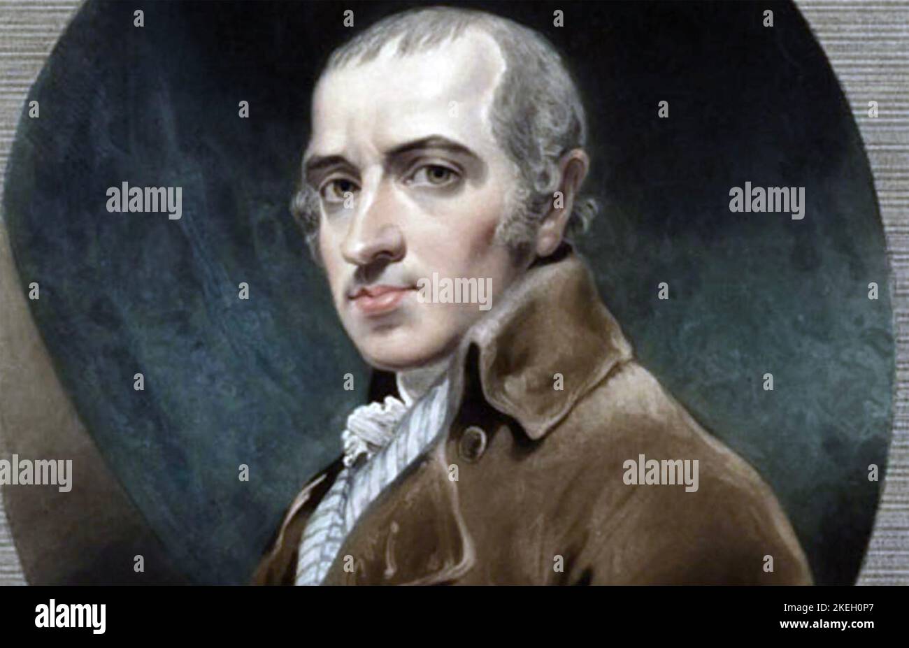 JAMES GILRAY (1756-1815) cartoonista inglese da un mezzotinta del 1819 Foto Stock