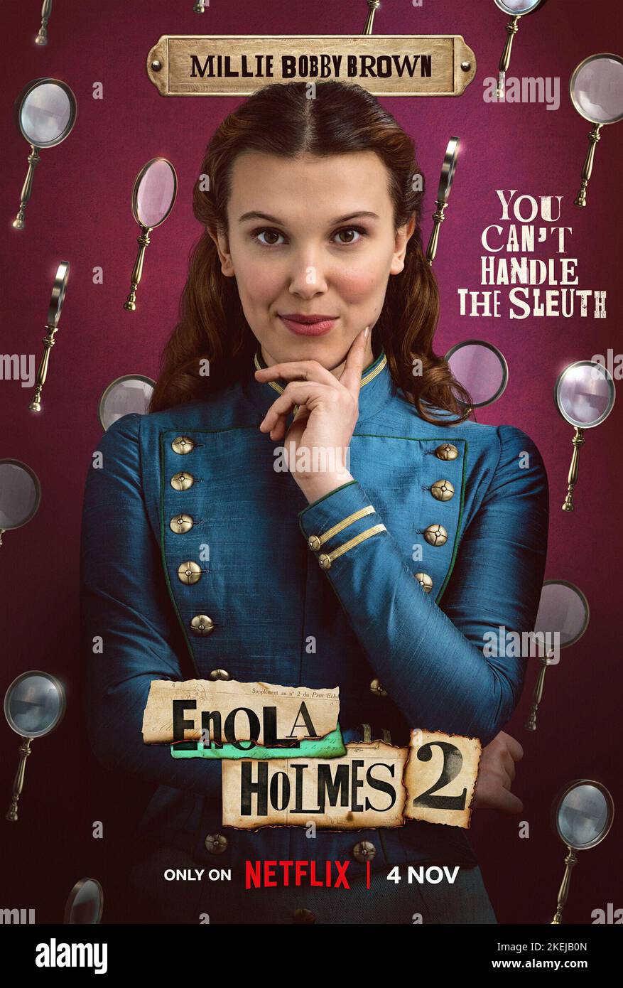 MILLIE BOBBY MARRONE in ENOLA HOLMES 2 (2022), regia di HARRY BRADBEER. Credit: Legendary Pictures / Netflix / Album Foto Stock