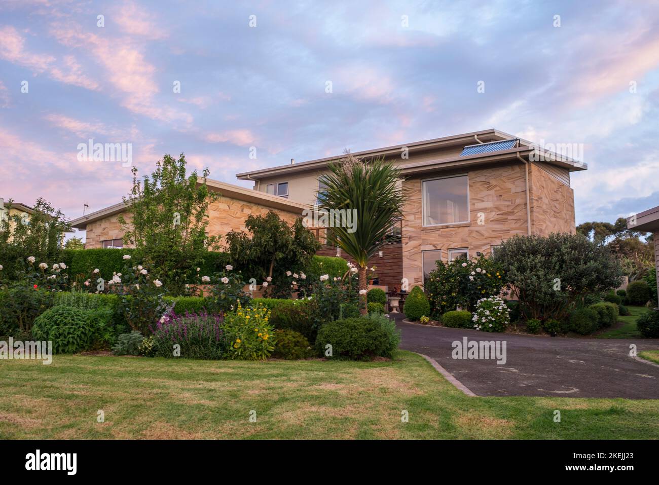 Casa di pietra arenaria, Victoria, Australia Foto Stock