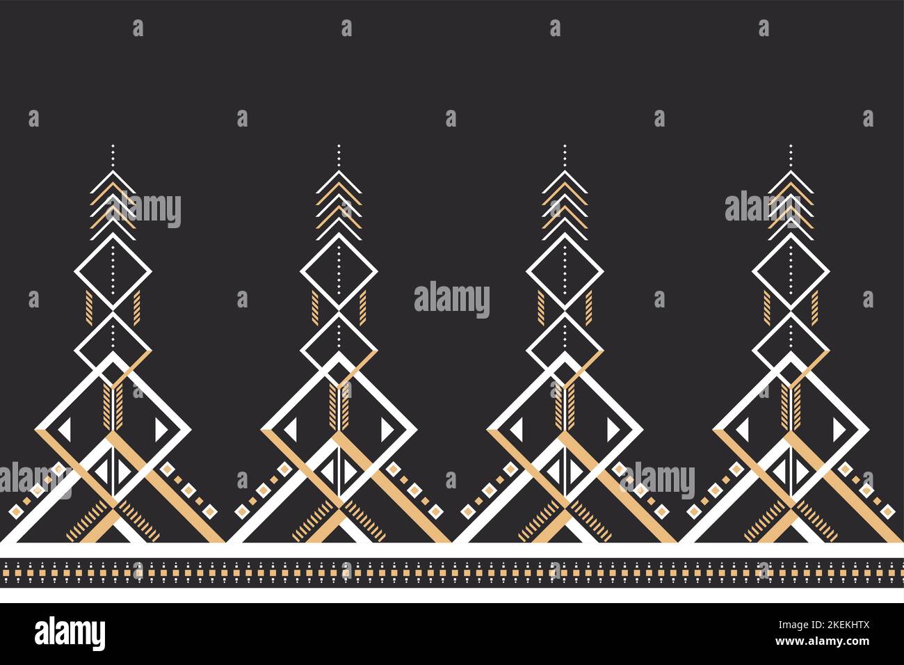 Grafica geometrico con motivi etnici senza cuciture. Stile etnico tessuto colorato senza cuciture. Design per sfondo,carta da parati,tessuto,tappeto,ornamenti,decorazione, Illustrazione Vettoriale