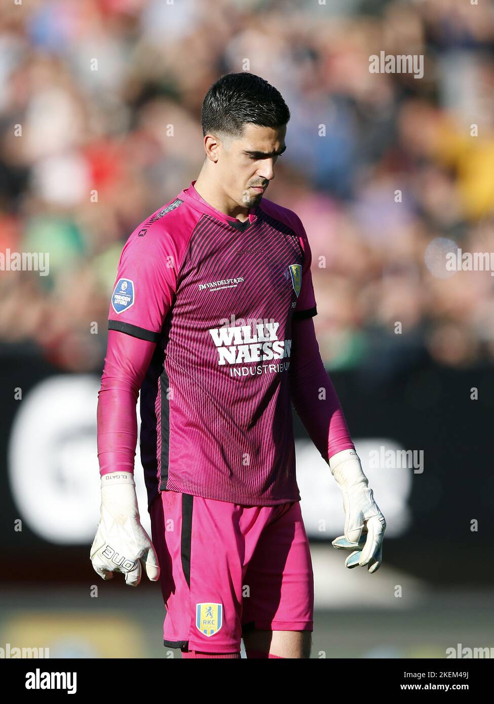 NIJMEGEN - RKC Waalwijk portiere Joel Pereira durante la partita olandese di Eredivie tra NEC e RKC Waalwijk a De Goffert il 13 novembre 2022 a Nijmegen, Paesi Bassi. ANP BART STOUTJEDIJK Foto Stock