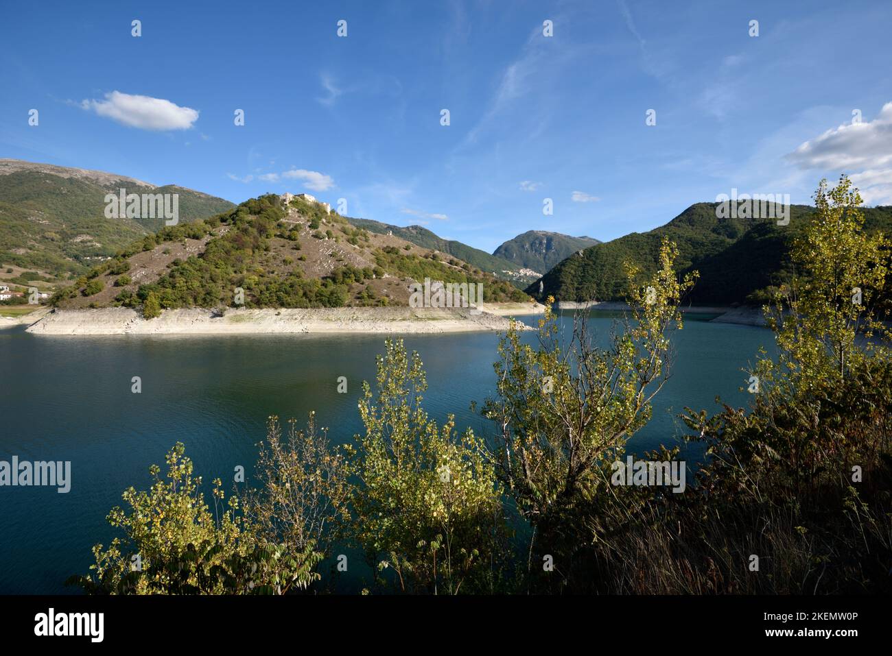 Italia, Lazio, lago di Turano Foto Stock
