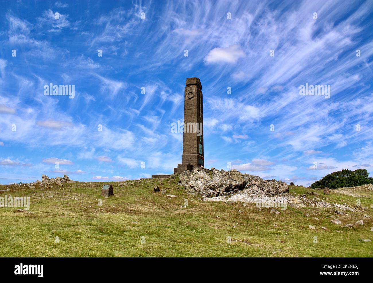 War Memorial, Sunny Day, Bradgate Park, Leicestershire, Regno Unito Foto Stock