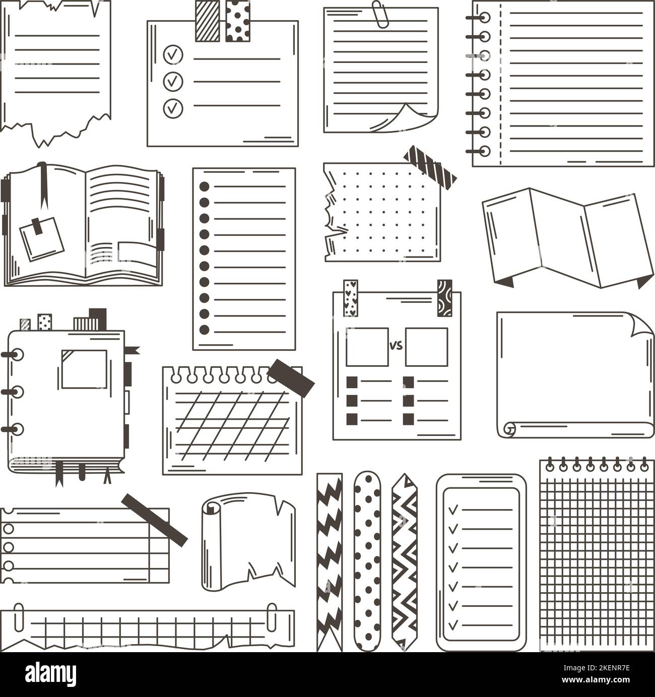 Set di 3d i fogli bianchi di carta formato A4. Pagina di carta con il  ricciolo. Illustrazione Vettoriale eps 10,0 Immagine e Vettoriale - Alamy