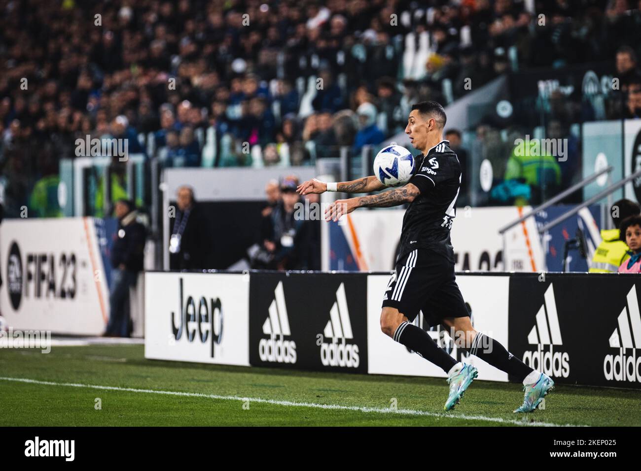 Torino, ItalyTURIM, tu - 13.11.2022: JUVENTUS X LAZIO CAMPEONATO ITALIANO - Calcio - Juventus X Lazio - Partita valida per il 15th° round del Campionato Italiano, tenutosi allo Stadio Allianz di Torino, questa domenica (30), nella foto di Maria (22) (Foto: Luca Castro/Fotoarena) Foto Stock