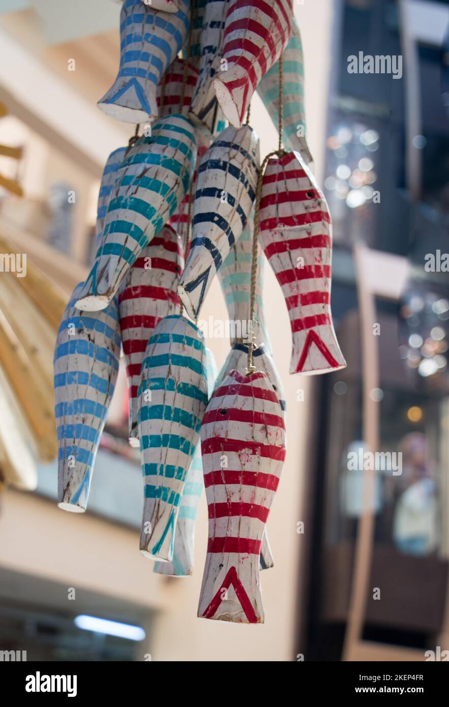 La vita di legno come oggetto di decorazione di vita marina Foto Stock
