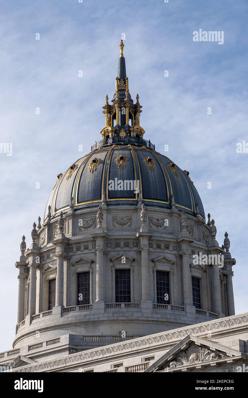 Cupola di San Francisco City Hall Foto Stock