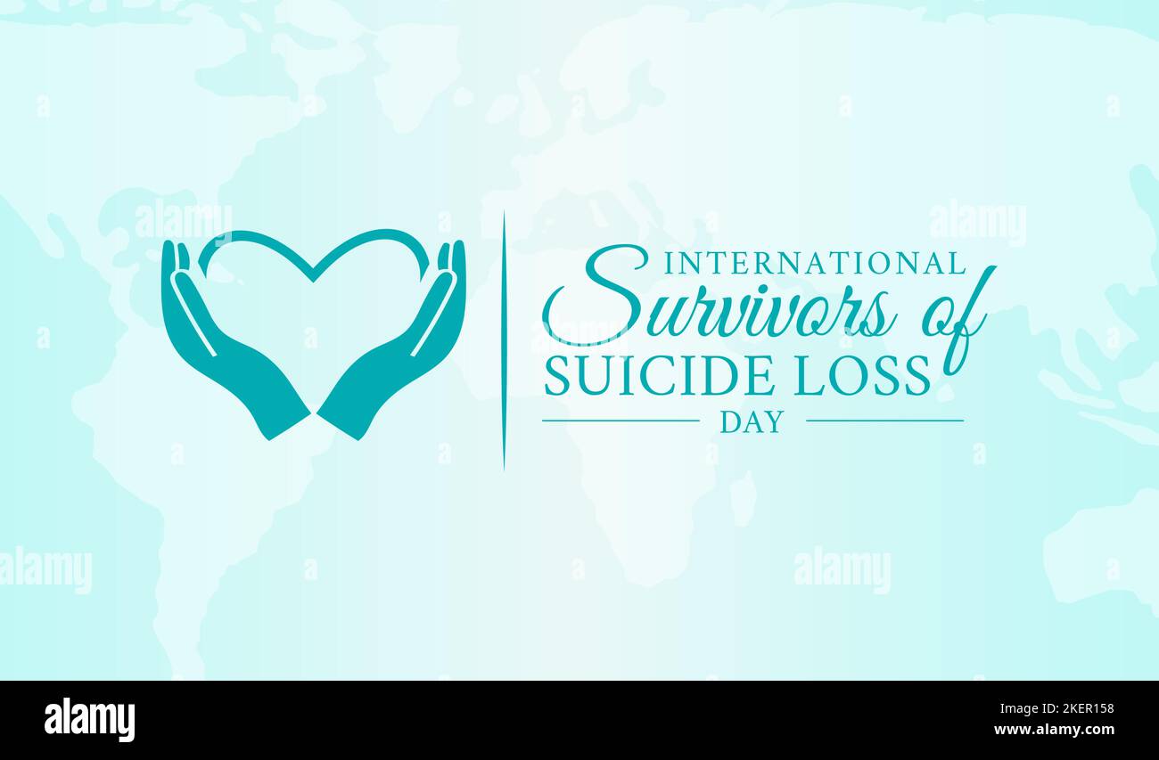 Tema dell'illustrazione del giorno della perdita del suicidio dei Survivor internazionali Illustrazione Vettoriale