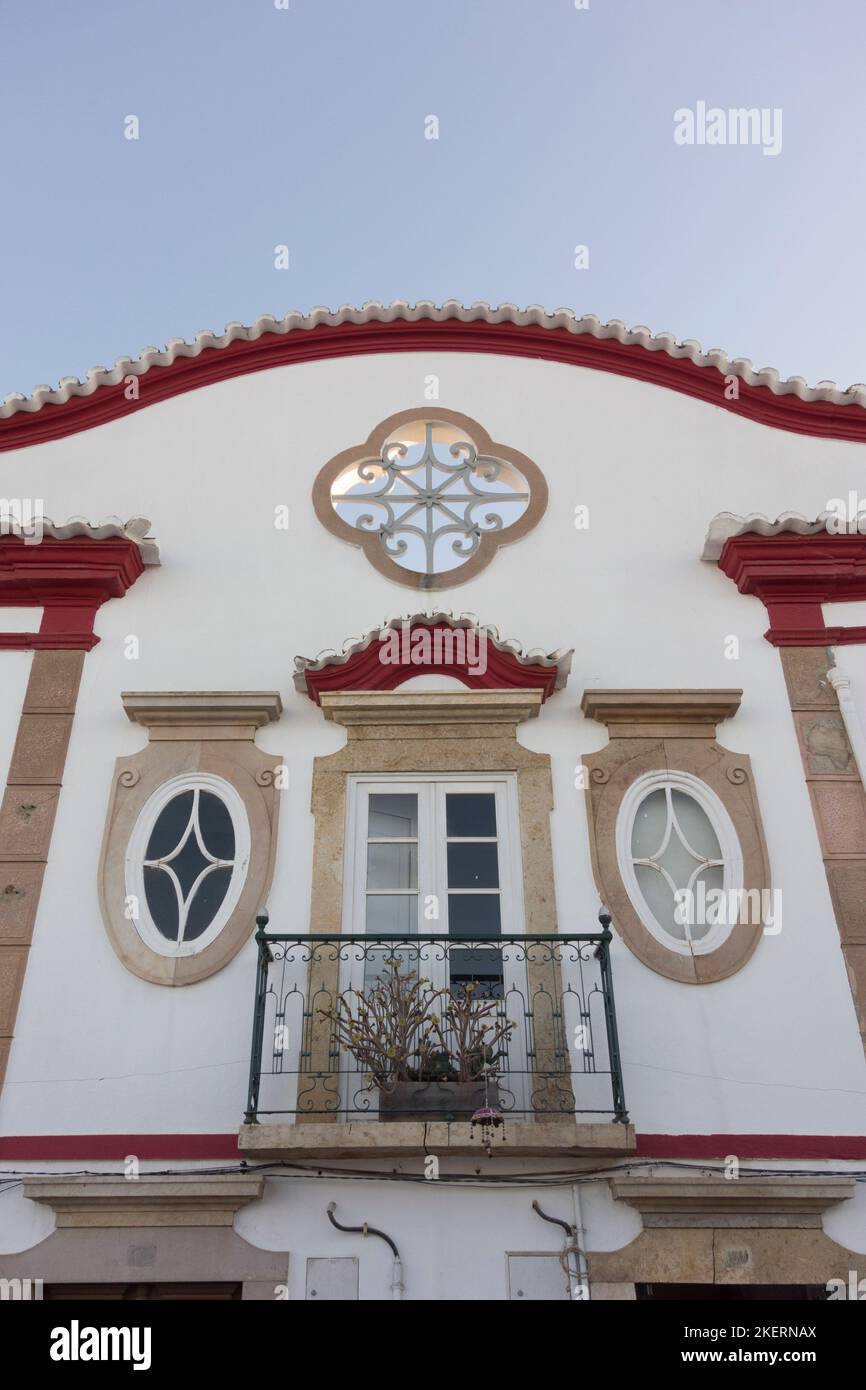 Tipica architettura portoghese, Tavira, Algarve, Portogallo Foto Stock