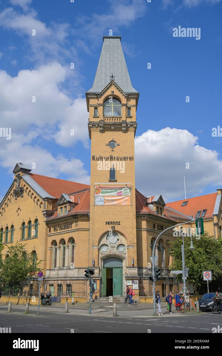 Kulturbrauerei, Schönhauser Allee, Sredzkistraße, Prenzlauer Berg, Pankow, Berlino, Germania Foto Stock