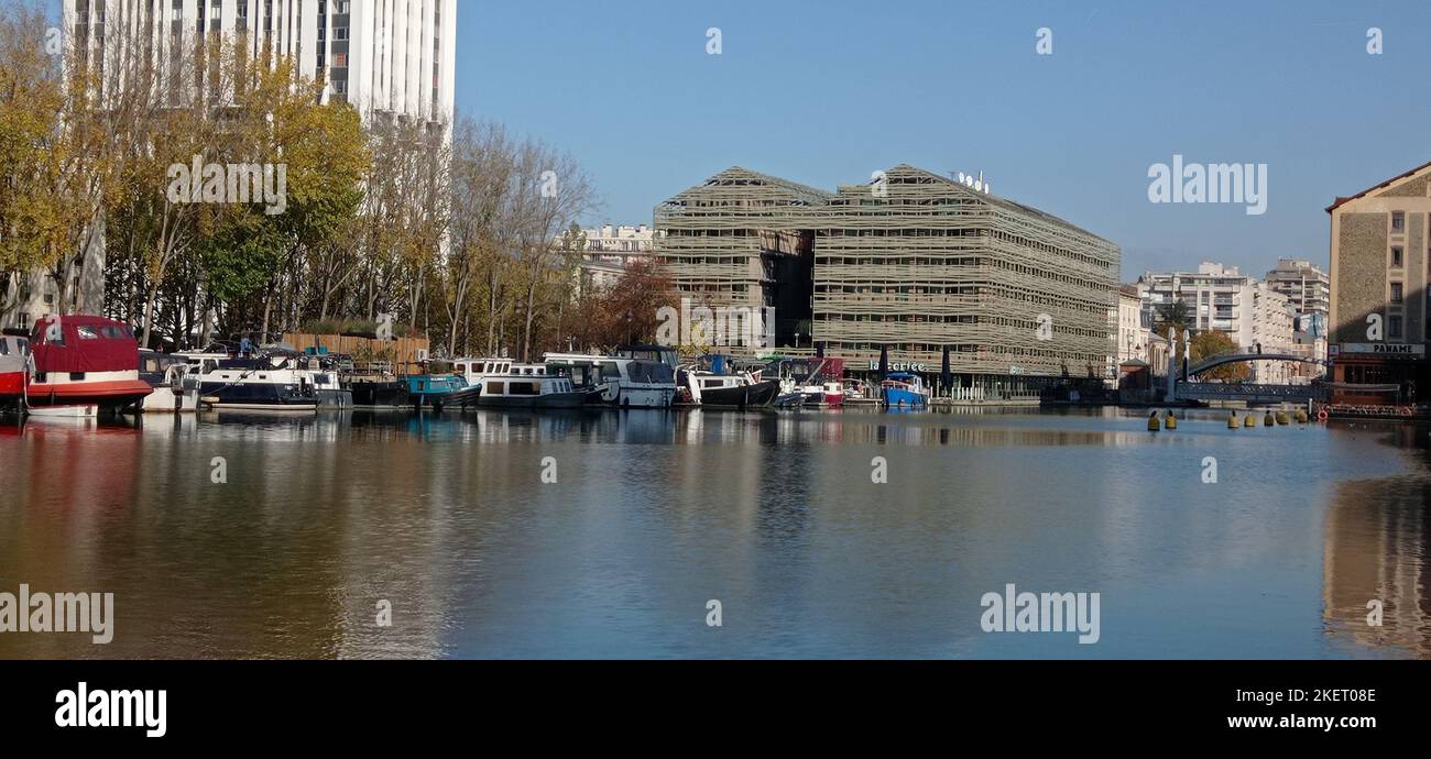 Architettura à Parigi 19 , Francia Foto Stock