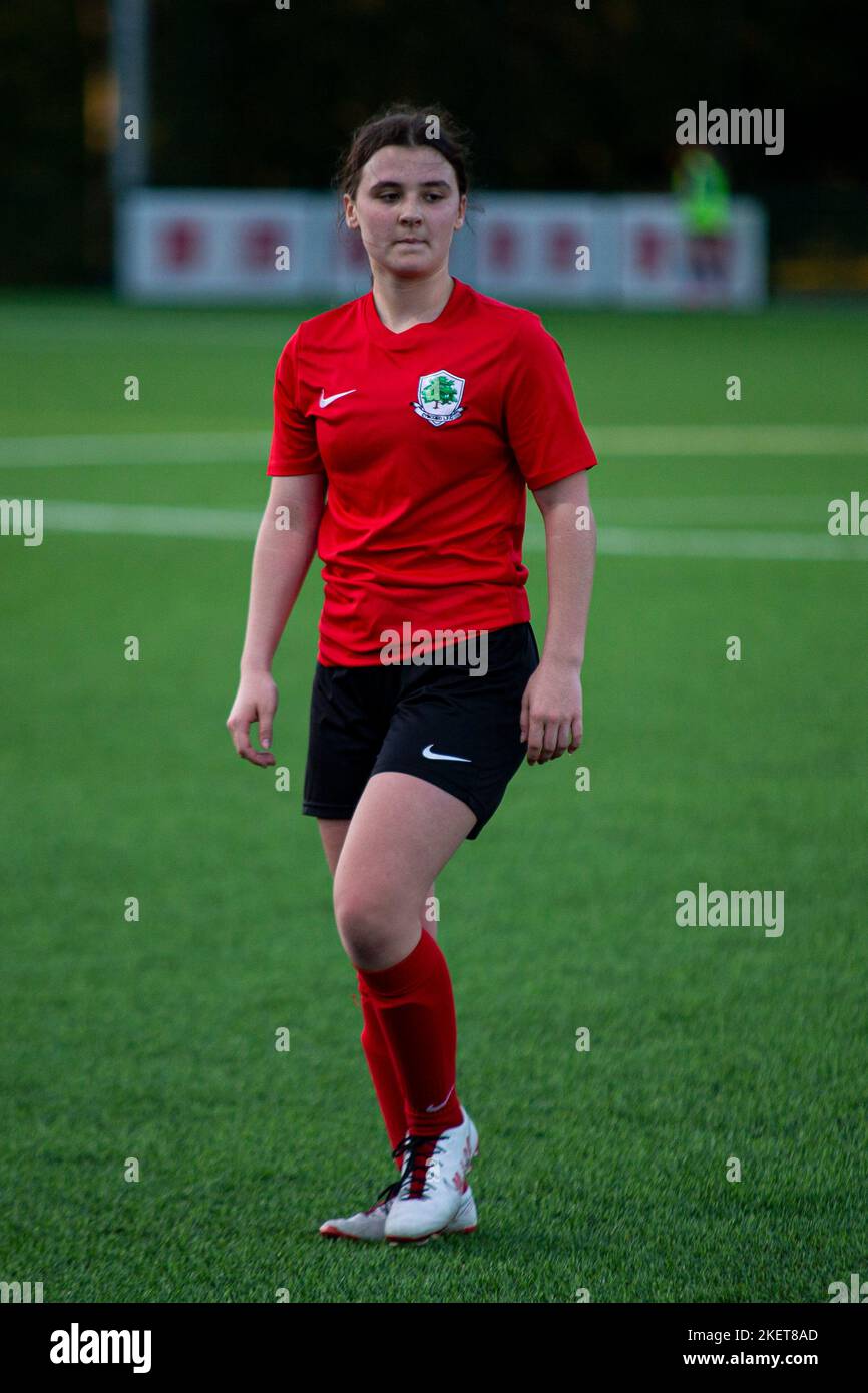 Cyncoed / Cardiff City nella Orchard Welsh Premier Women's League all'USW Sports Park il 6th maggio 2021. (PIC di Lewis Mitchell/YCPD) Foto Stock