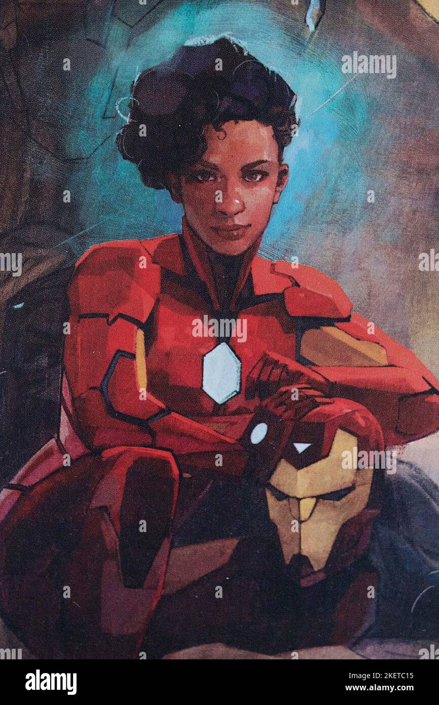 Carattere del fumetto di Ironheart Foto Stock