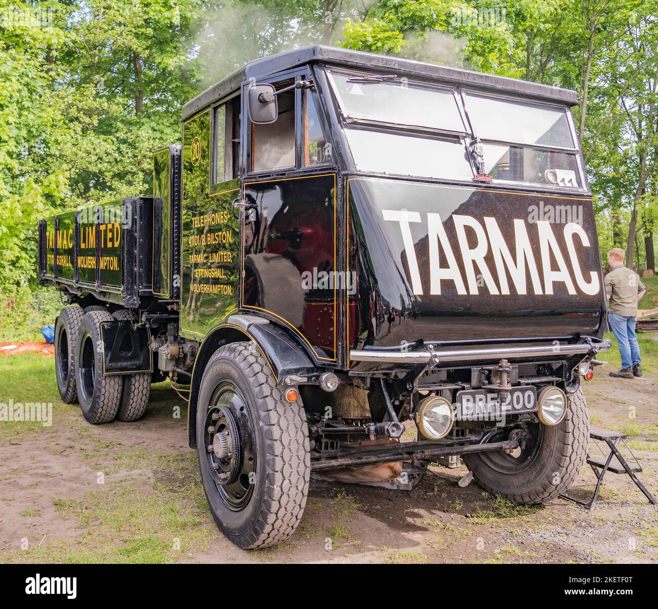 Sentinel Steam Waggon; numero 8821; registrazione BRF200; costruito 1933. Foto Stock