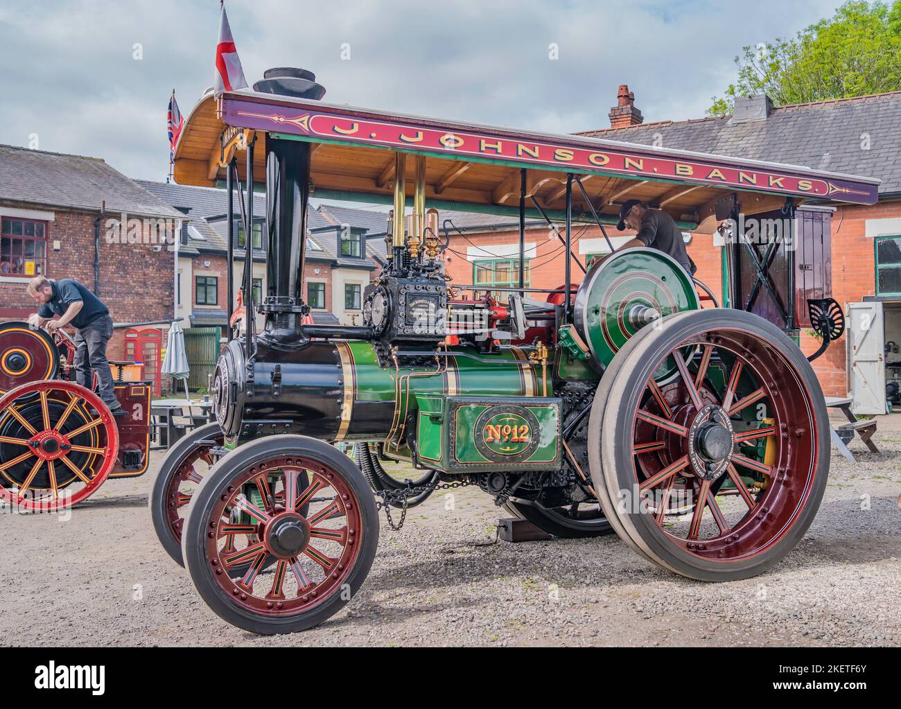 Burrell Gold Medal Tractor 'Little Dorothy', numero 3862; registrazione MA8472; costruito 1921. Foto Stock