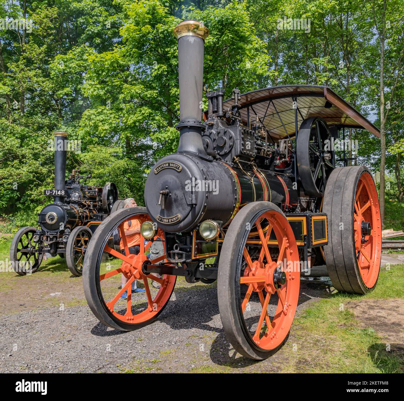 Locomotiva McLaren Road 'Captain Scott'; numero 1421; registrazione BE7518; costruito 1913. Foto Stock