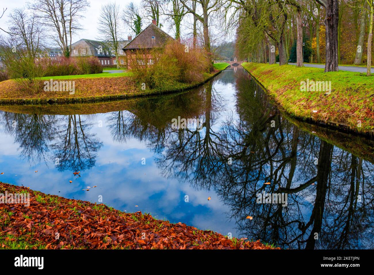 Schloss Nordkirchen, Germania. Conosciuto come il castello di 'Versailles di Westfalia' Foto Stock