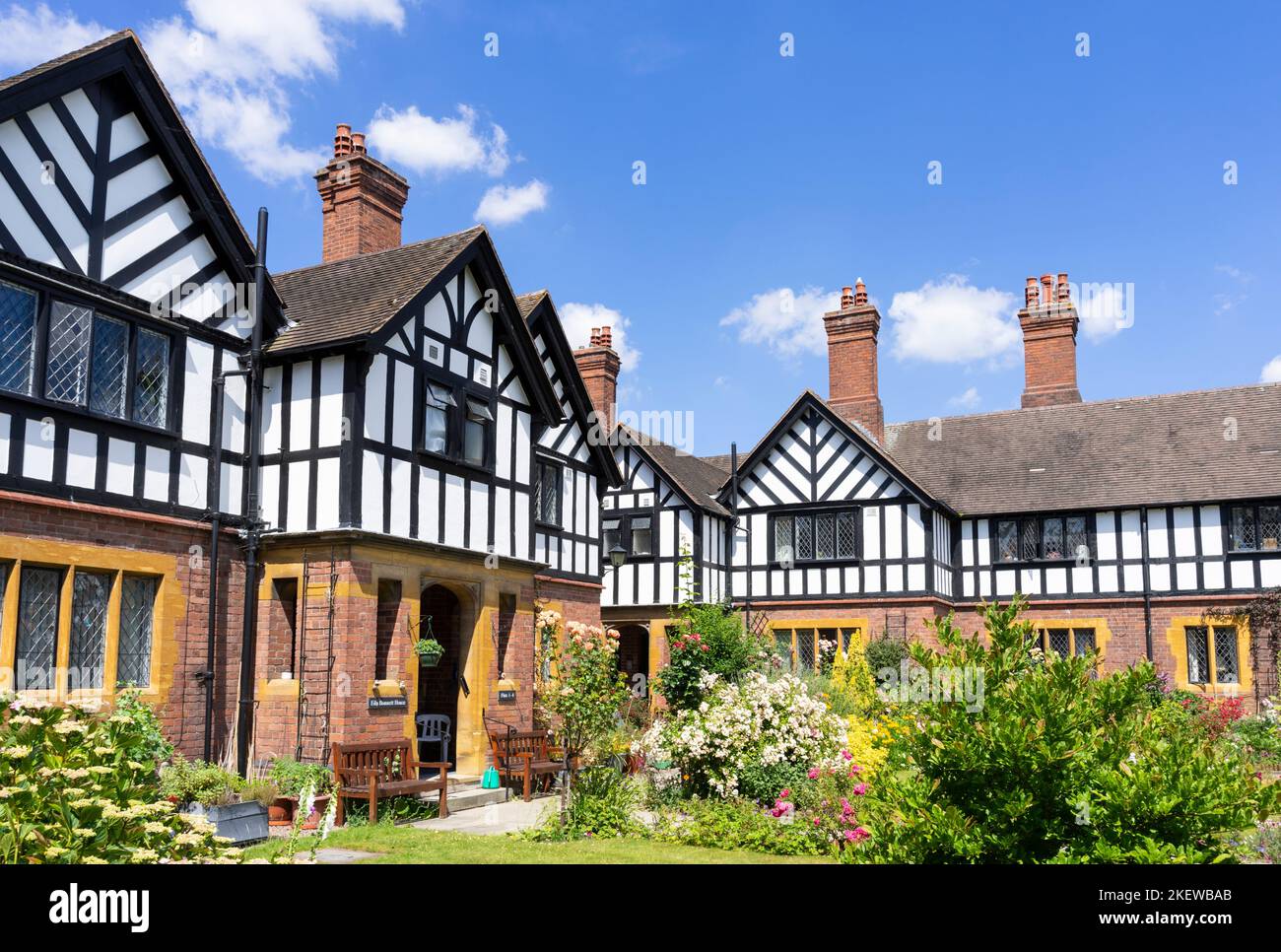 Almshouses UK Worcester Lasletts Almshouses Worcester fa parte di Laslett's Almshouse Charity Union Street Worcester Worcestershire Inghilterra UK GB Europe Foto Stock