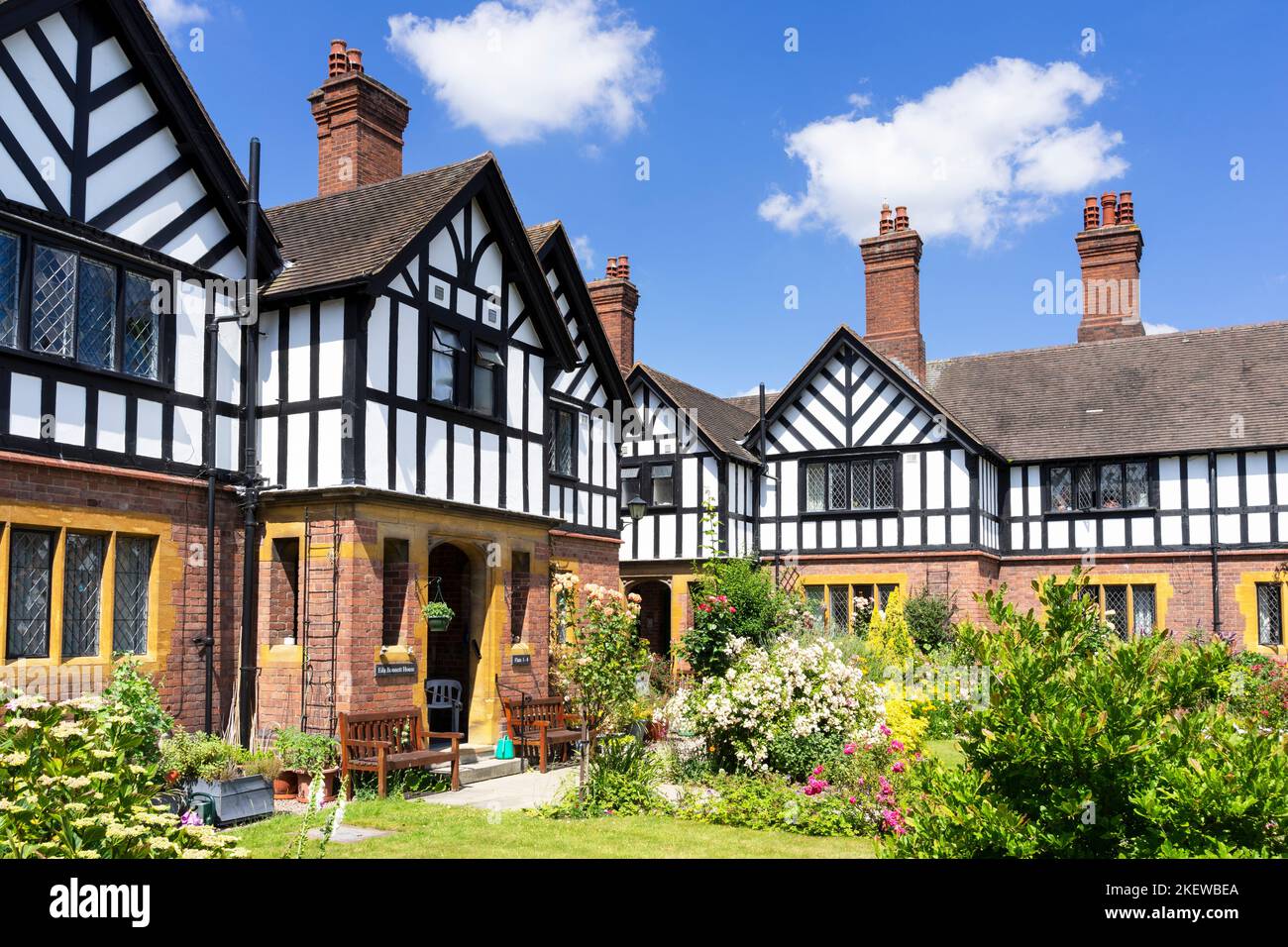 Almshouses UK Worcester Lasletts Almshouses Worcester fa parte di Laslett's Almshouse Charity Union Street Worcester Worcestershire Inghilterra UK GB Europe Foto Stock