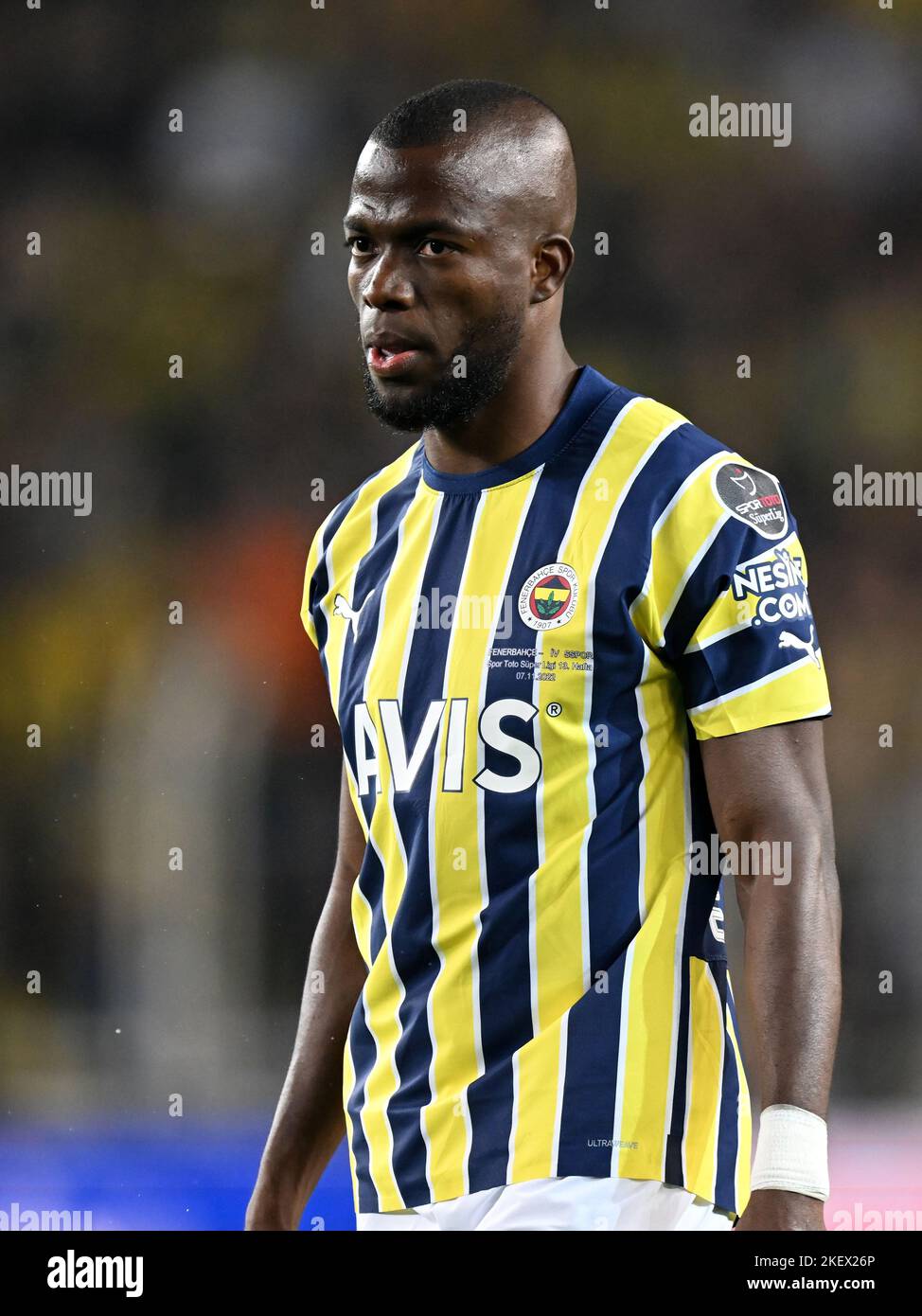 ISTANBUL - Enner Valencia di Fenerbahce SK durante la partita turca Super Lig tra Fenerbahce AS e Demir Grup Sivasspor allo stadio Ulker il 7 novembre 2022 a Istanbul, Turchia. ANP | altezza olandese | GERRIT DA COLONIA Foto Stock