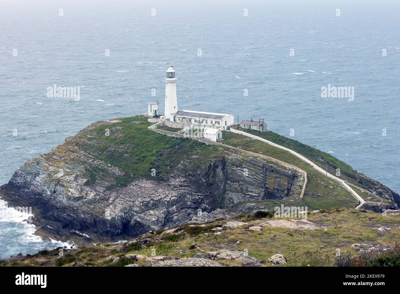 Sud pila faro Anglesey Foto Stock