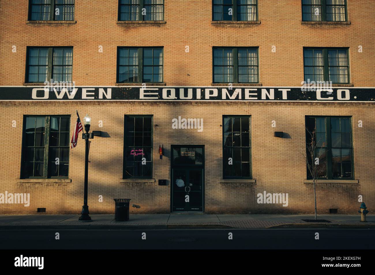 Owen Equipment vintage segno, Bristol, Virginia Foto Stock