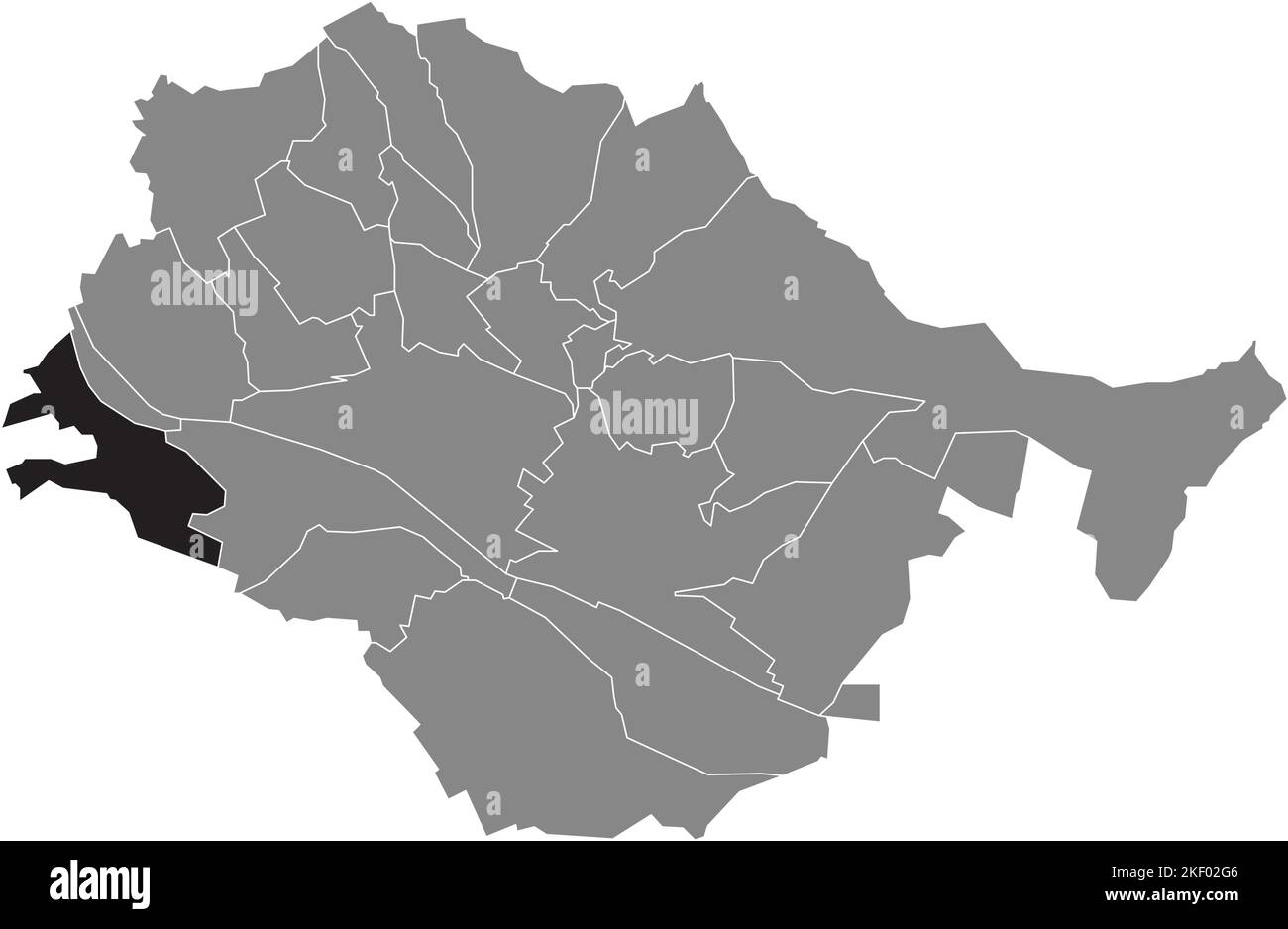 Mappa del COMUNE DI WEIL, ESSLINGEN Illustrazione Vettoriale