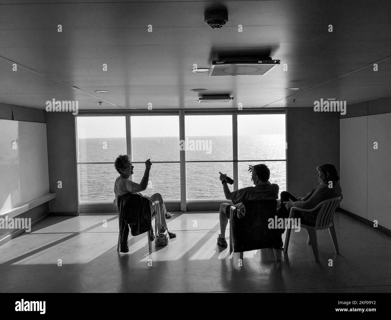 Mediterraneo, traghetto GNV da Genova a Tangeri Foto Stock