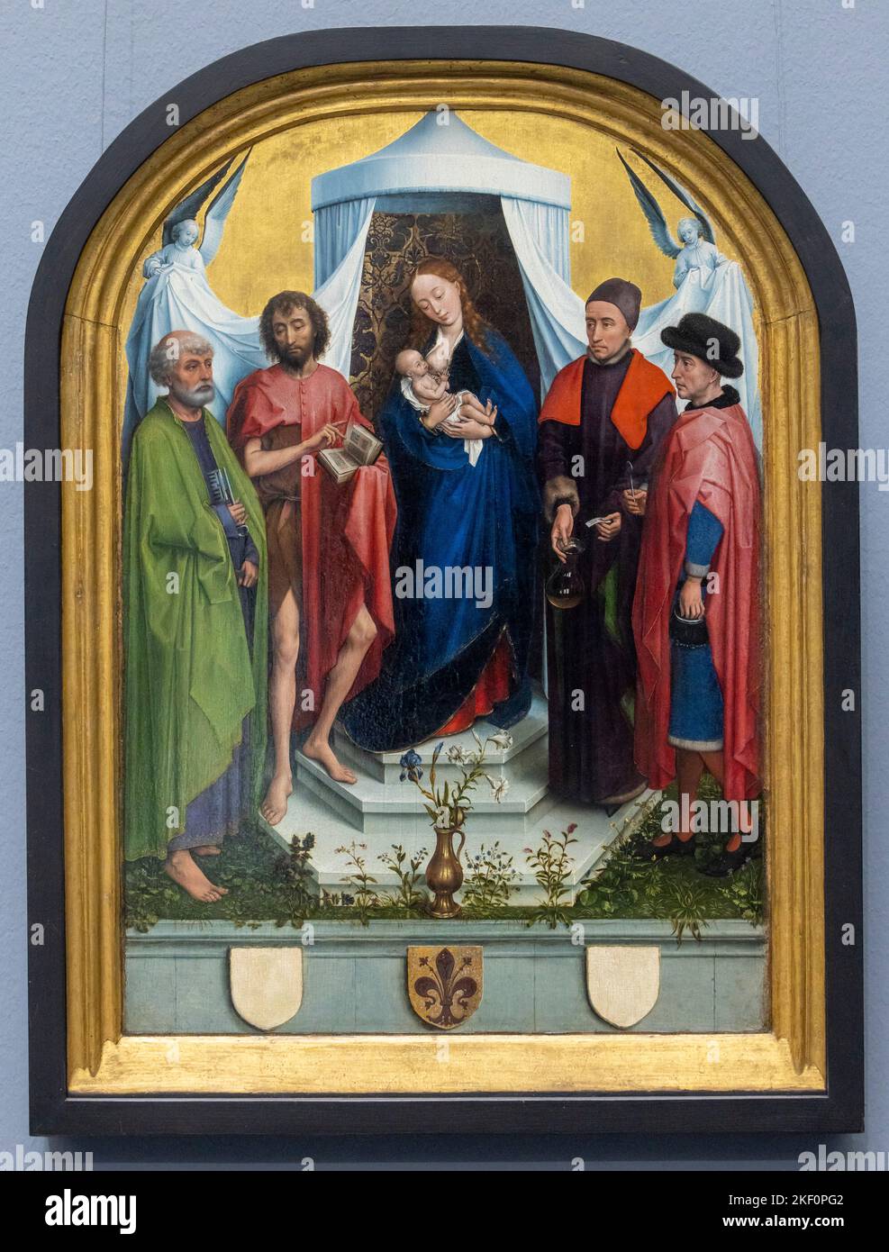 L'alterpiece medicea, Rogier van der Weyden, oleoconaggio, 1453-1460, Museo Städel, Francoforte Foto Stock