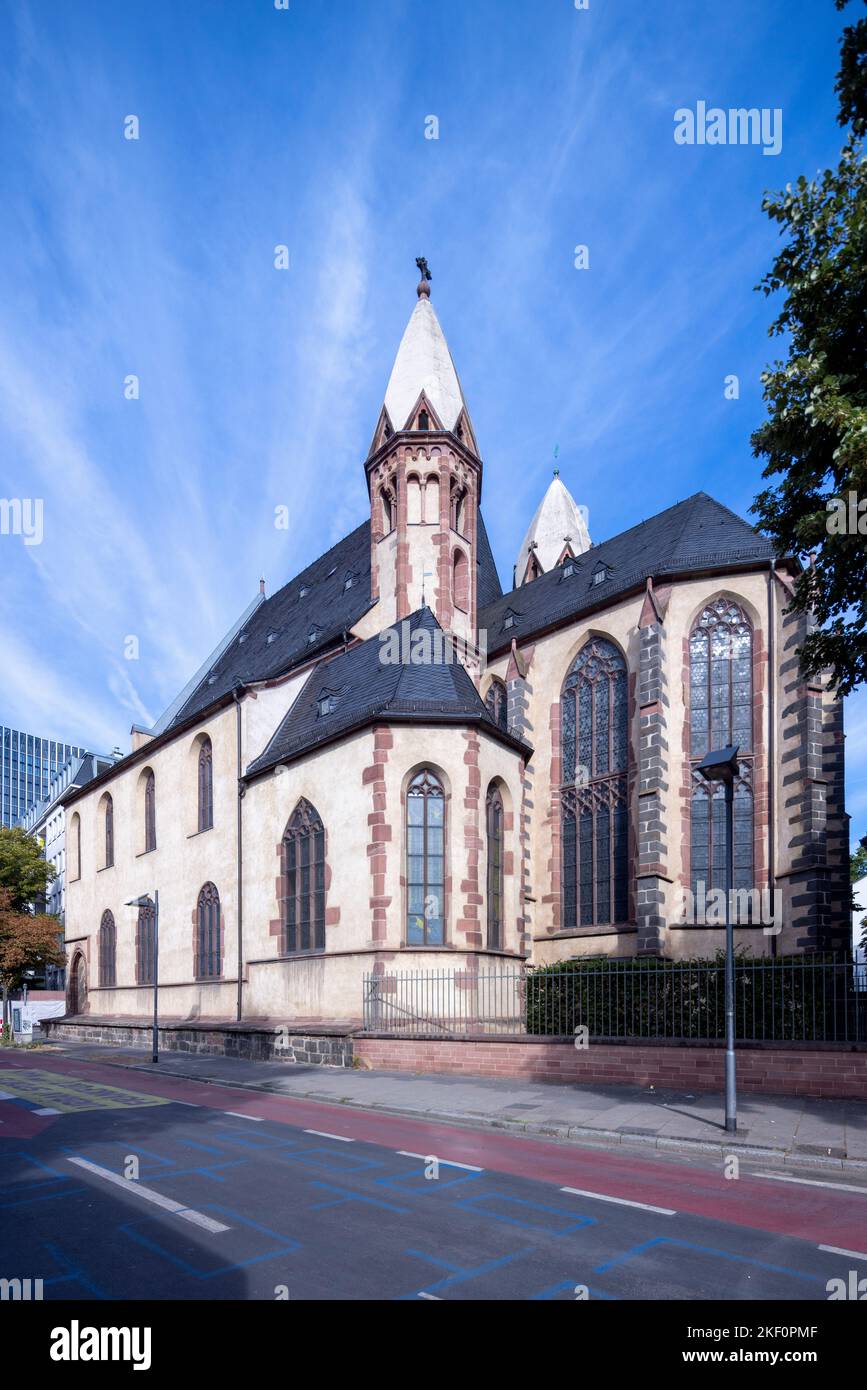 La vecchia St. Chiesa di Nicholas (Alte Nikolaikirche), Francoforte, Germania Foto Stock