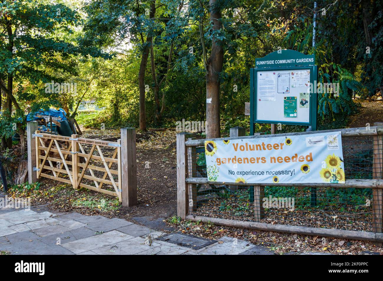 Sunnyside Community Gardens, Islington, Londra, Regno Unito Foto Stock