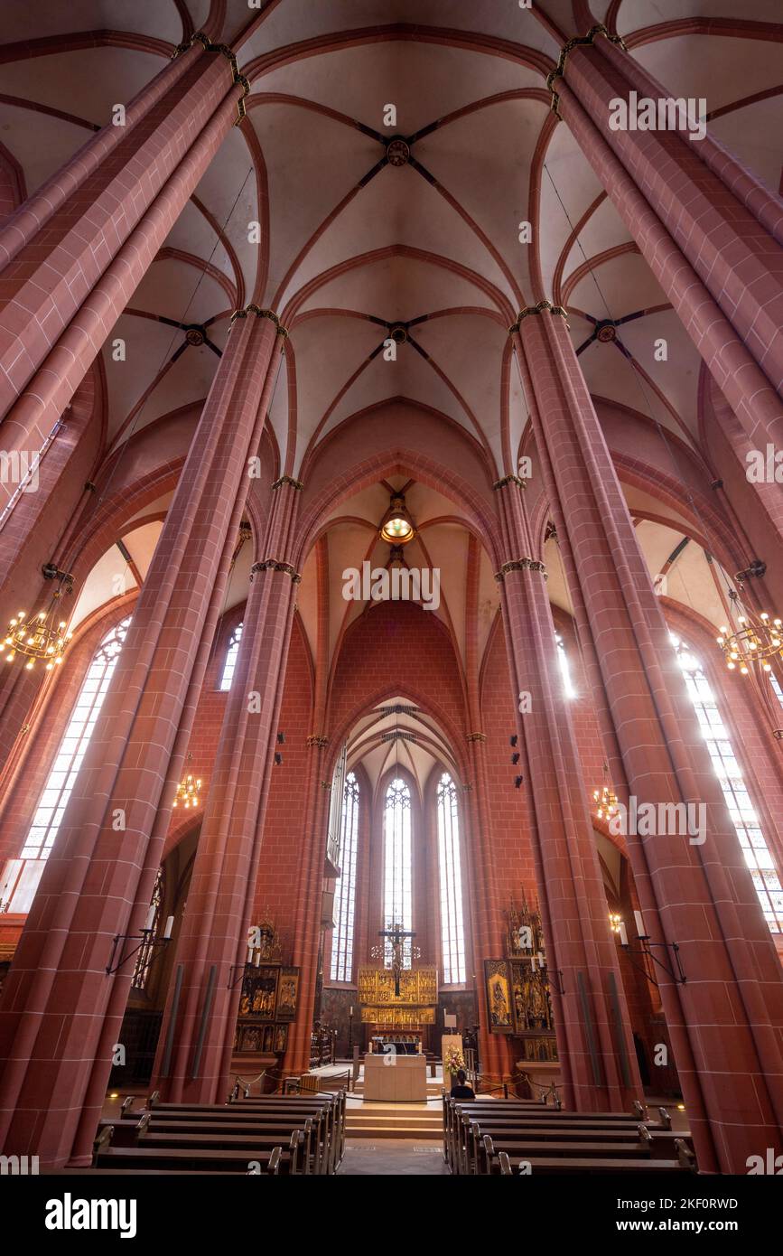 Kaiserdom Sankt Bartholomäus, Cattedrale Imperiale di San Bartolomeo, Francoforte, Germania Foto Stock