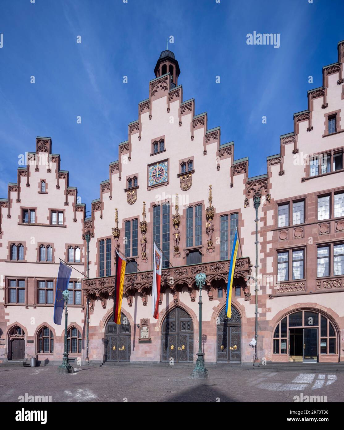 Il municipio (Römer), il municipio di Francoforte, Francoforte sul meno, Germania Foto Stock