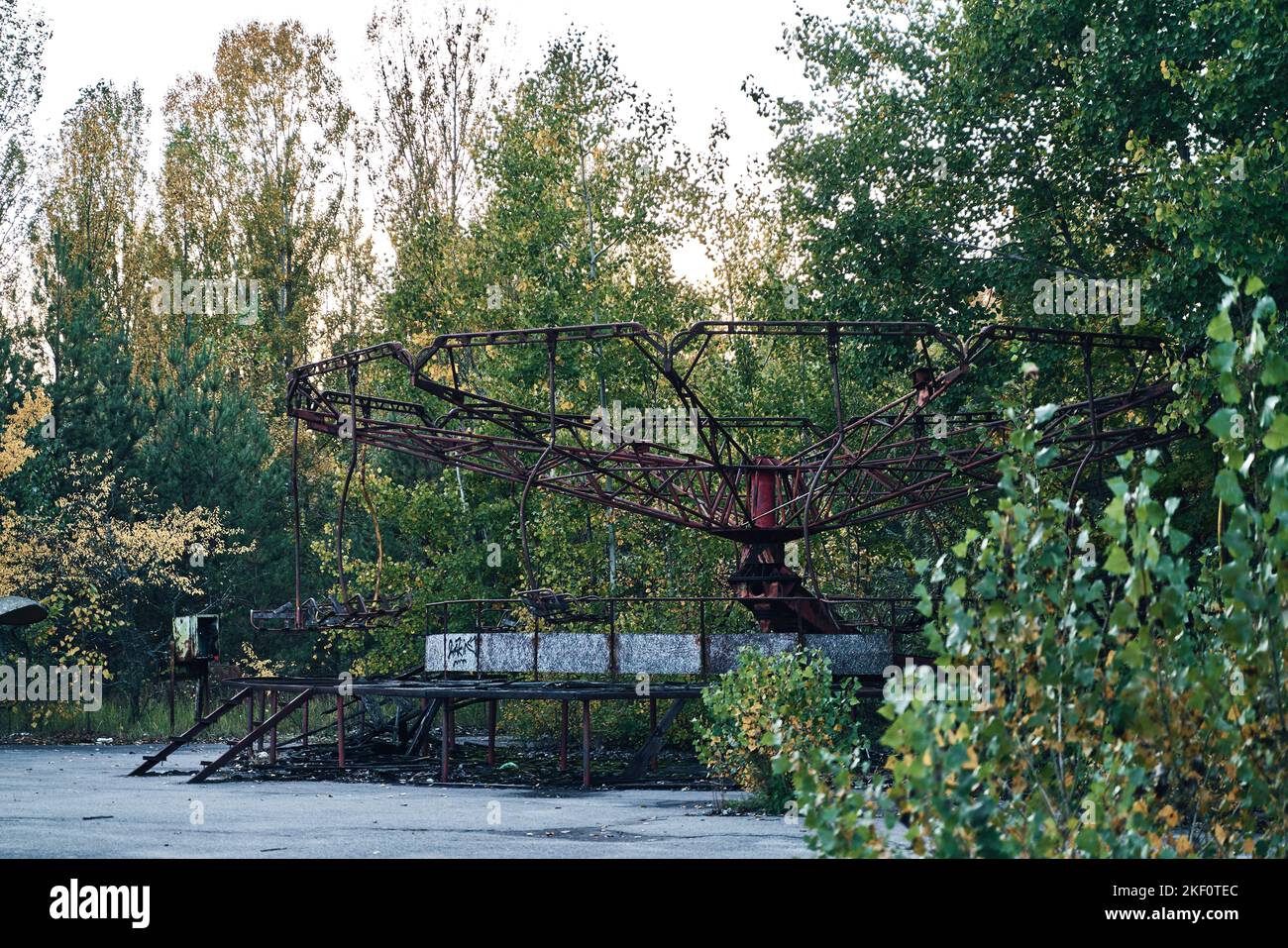 Fiera di Cernobyl Ferries - Autunno a Pripyat, Ucraina Foto Stock
