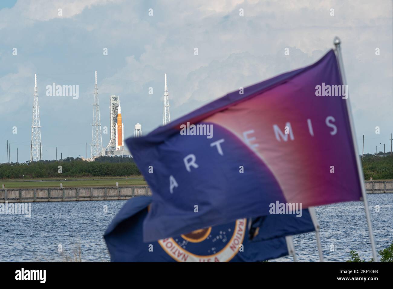 Lancio della NASA Artemis 1 Foto Stock