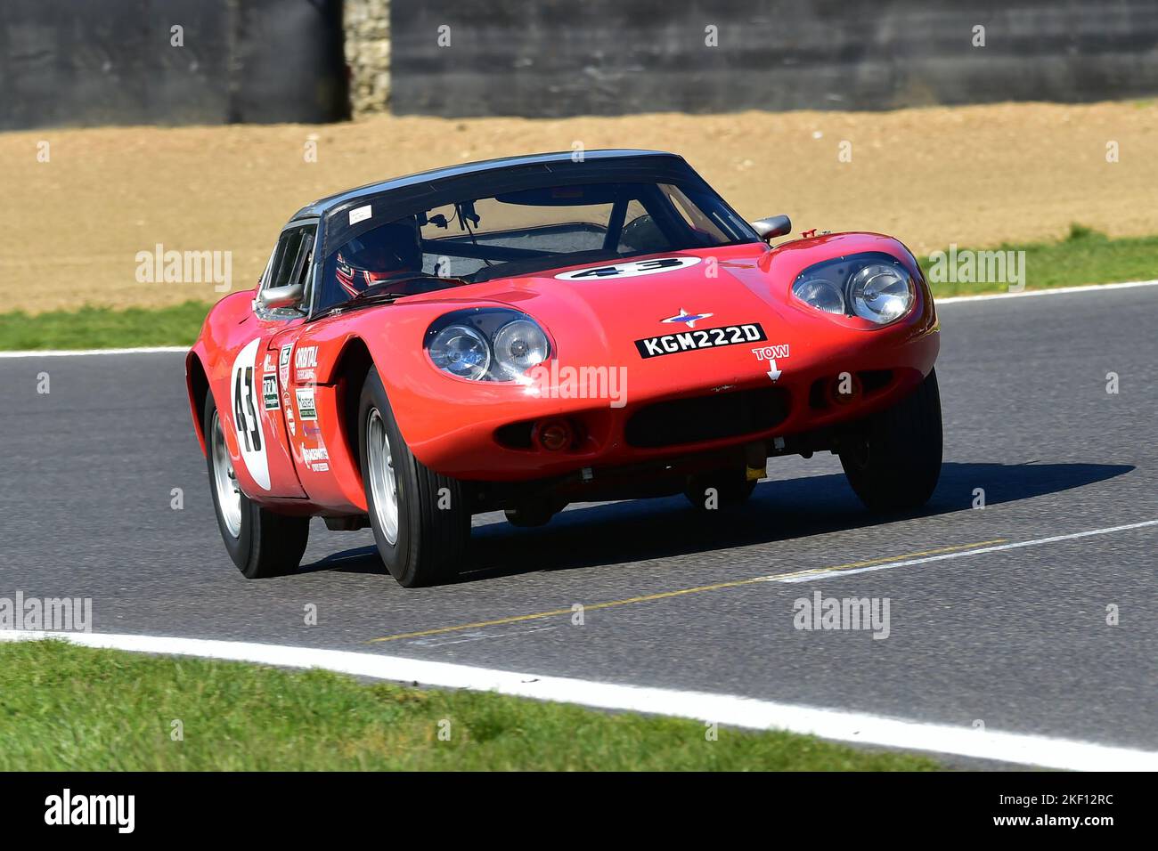 Callum Grant, Marcos 1800GT, Gentlemen Drivers Pre-66 GT Cars, una gara di novanta minuti a due piloti con vetture GT, molte delle quali avrebbero gareggiato Foto Stock