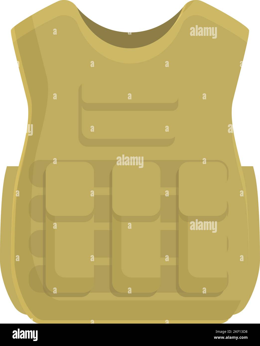 Icona giubbotto bulletproof vettore cartoon. Prova dell'esercito. Armor swat Illustrazione Vettoriale