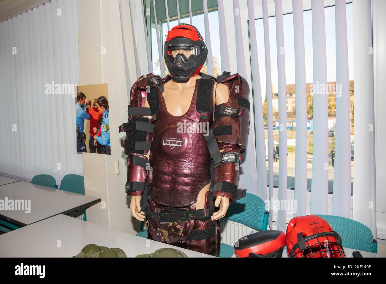 Tag der offenen Tür am Campus Bautzen der Hochschule der Sächsischen Polizei (FH), Kantstraße 25, 02625 Bautzen,12.11.2022 Spurensicherung, Verkehrsle Foto Stock