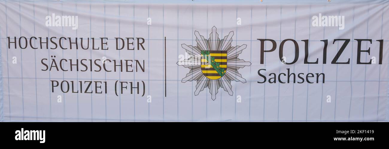 Tag der offenen Tür am Campus Bautzen der Hochschule der Sächsischen Polizei (FH), Kantstraße 25, 02625 Bautzen,12.11.2022 Spurensicherung, Verkehrsle Foto Stock