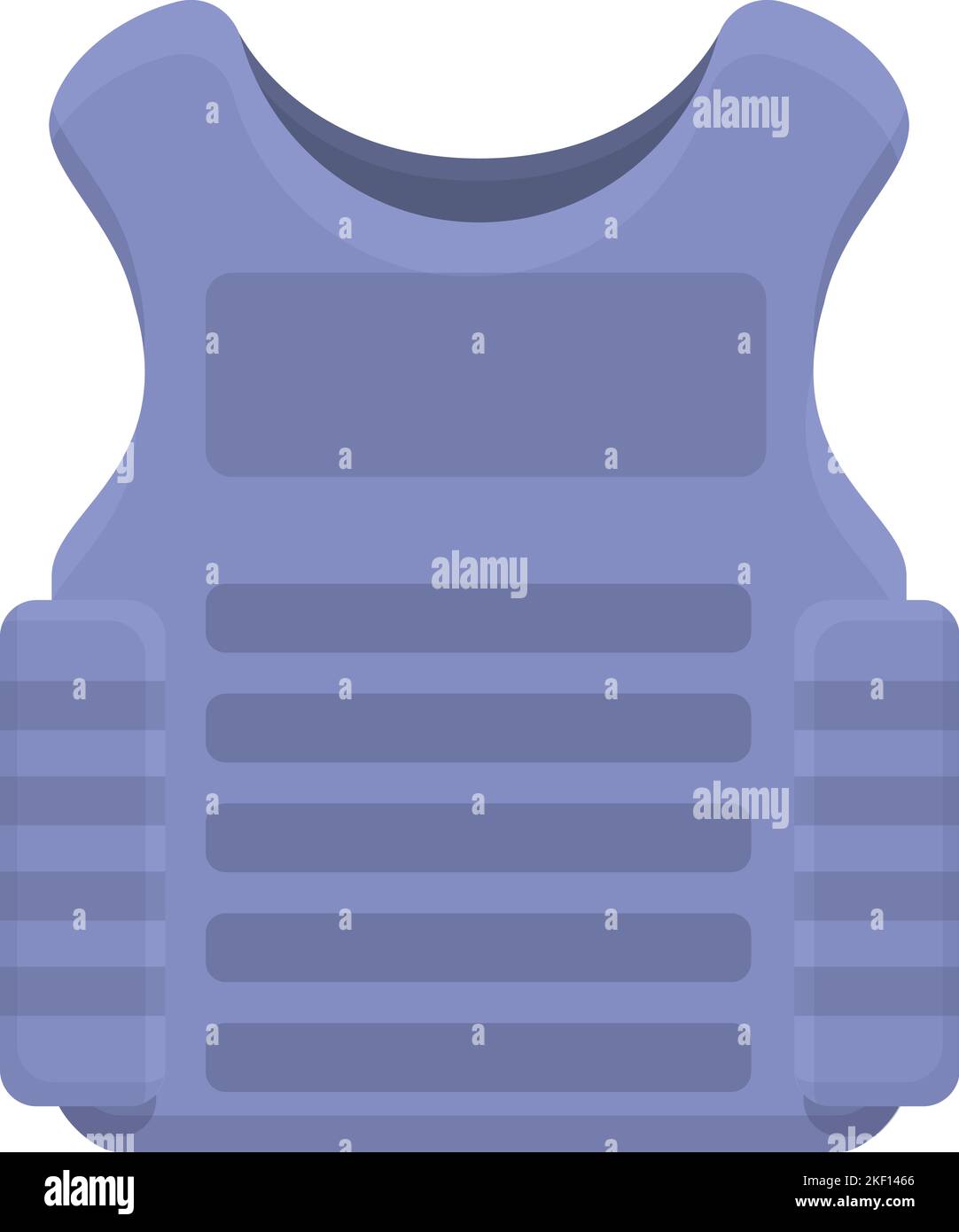 Icona giubbotto di sicurezza vettore cartone animato. Prova della polizia. Assalto uniforme Illustrazione Vettoriale