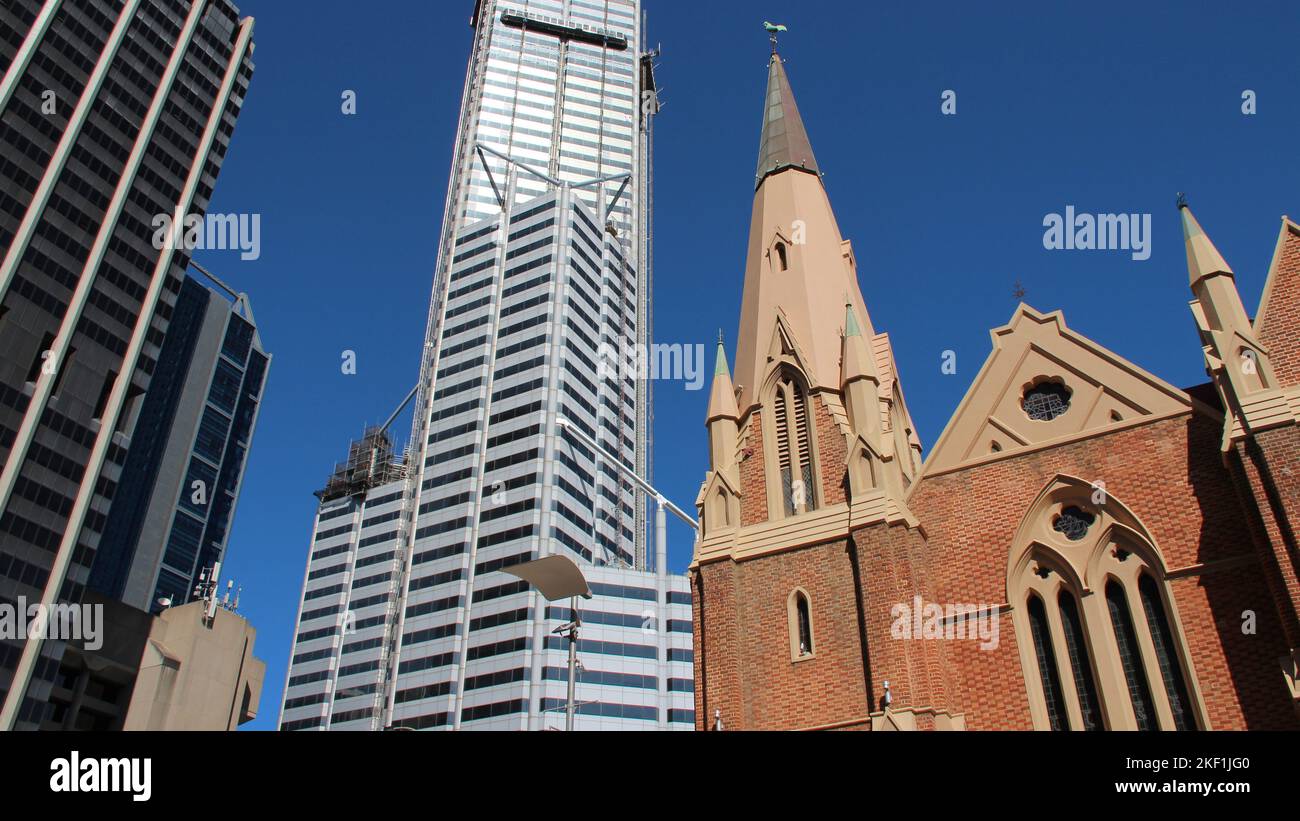 wesley unisce edifici moderni della chiesa a perth in australia Foto Stock