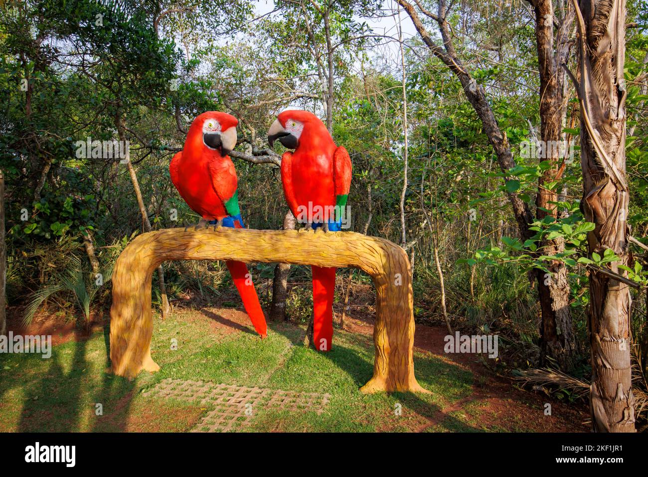 Ingresso al Buraco das Araras, una grande dolina naturale vicino a Jardim, Pantanal meridionale, Mato Grosso do sul, Brasile famoso come habitat per i macaws Foto Stock