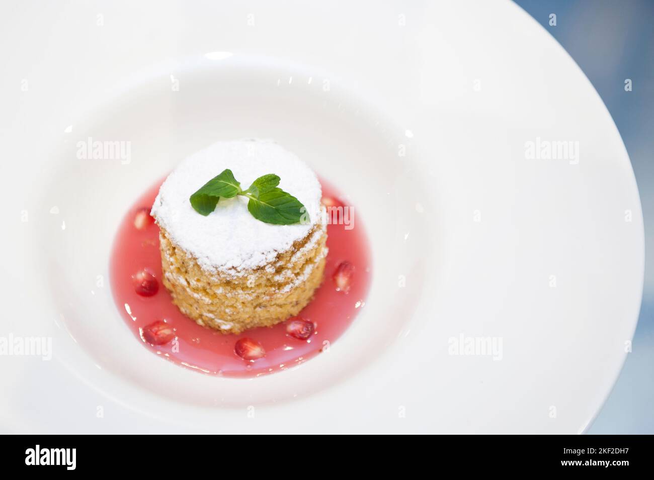 Melograno dessert Foto Stock
