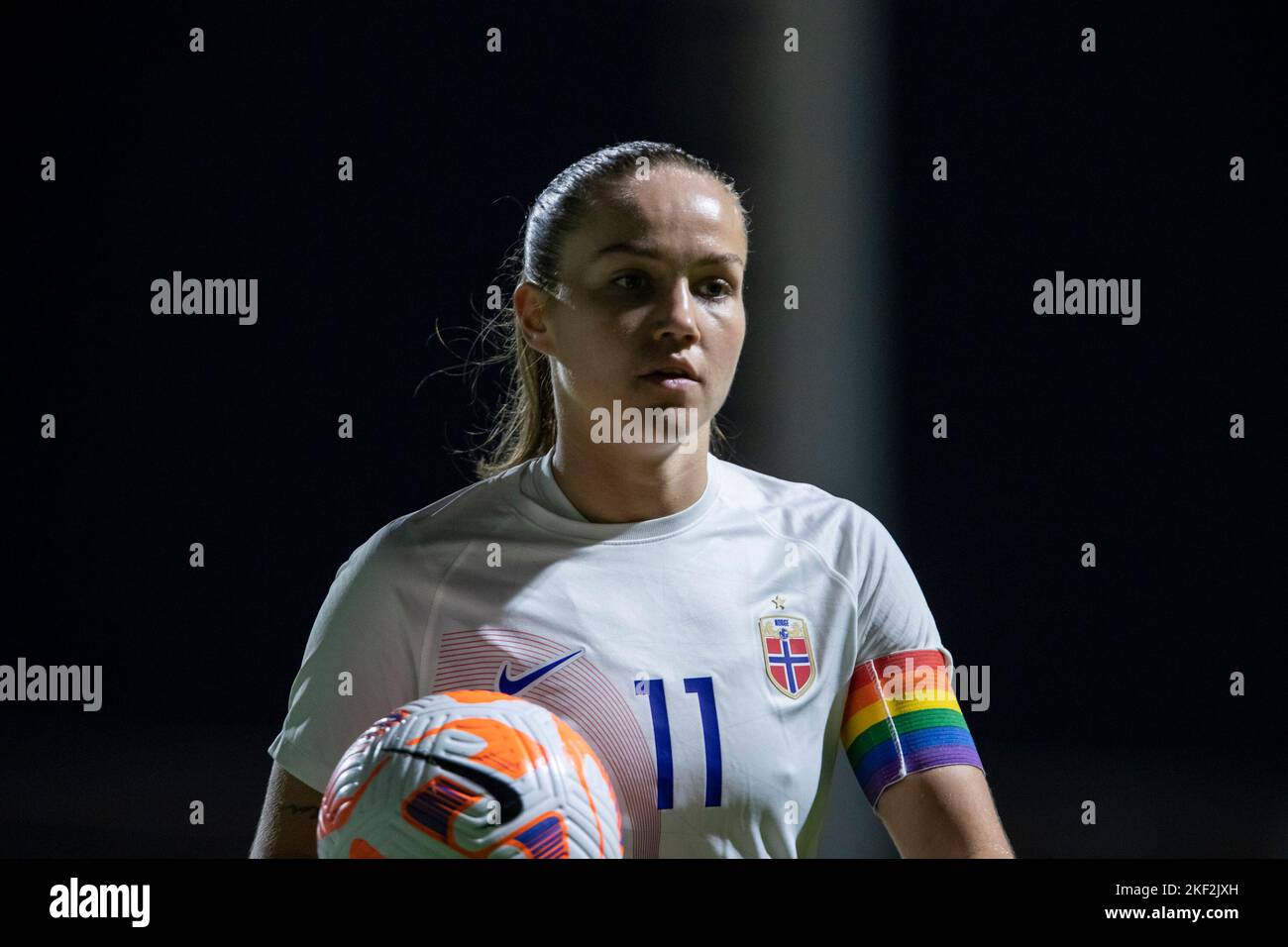 REITEN GURO, Inghilterra WNT vs Norvegia WNT, friendly Match, Donne, Football Wek, Pinatar Arena Football Center. Spagna, Regione di Murcia, San Pedro del Foto Stock