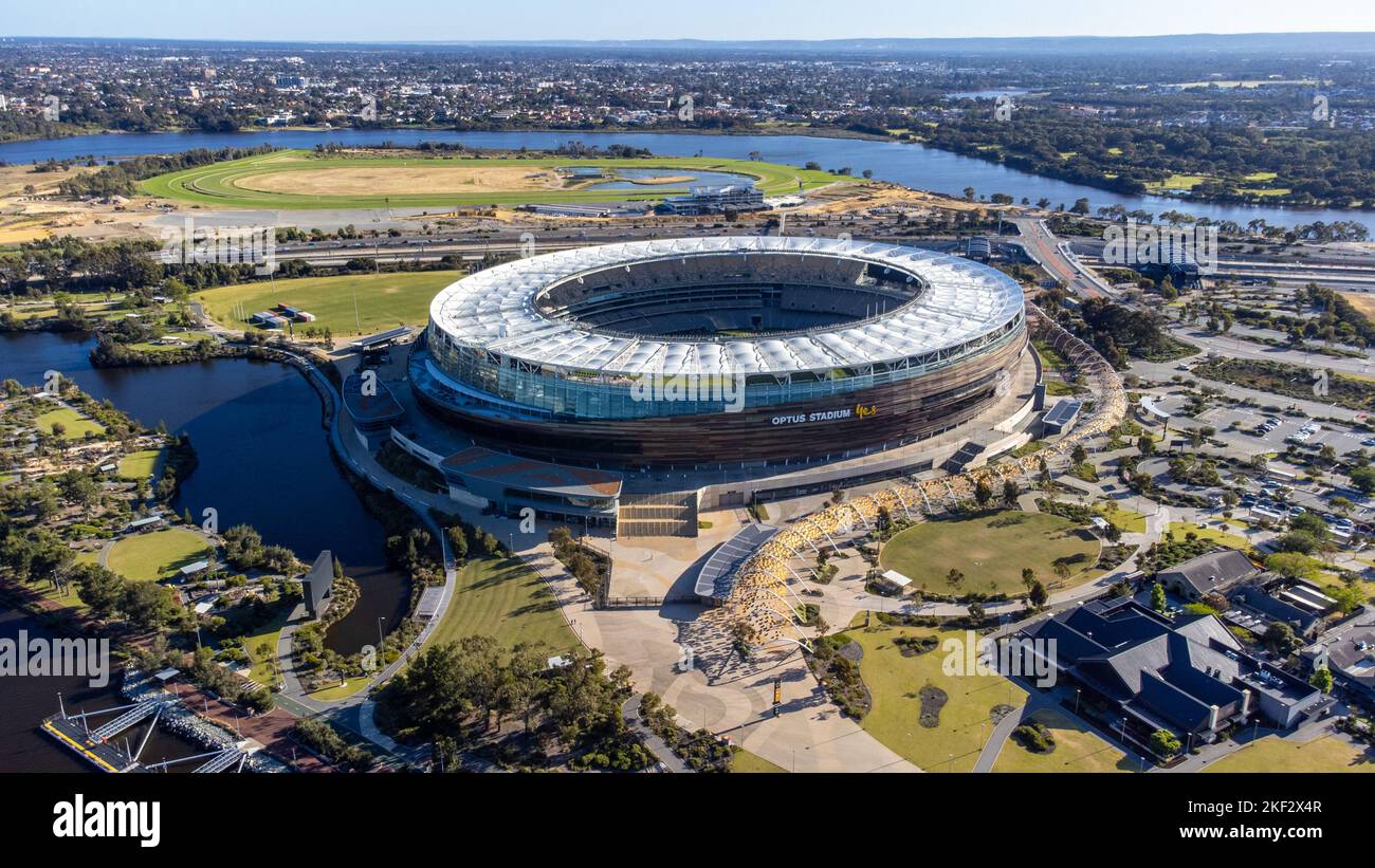 Optus Stadium o Perth Stadium, Perth, WA, Australia Foto Stock
