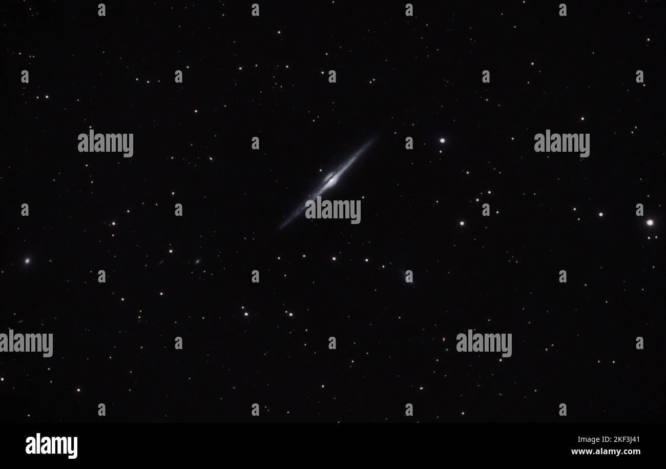 Galassia dell'ago Foto Stock