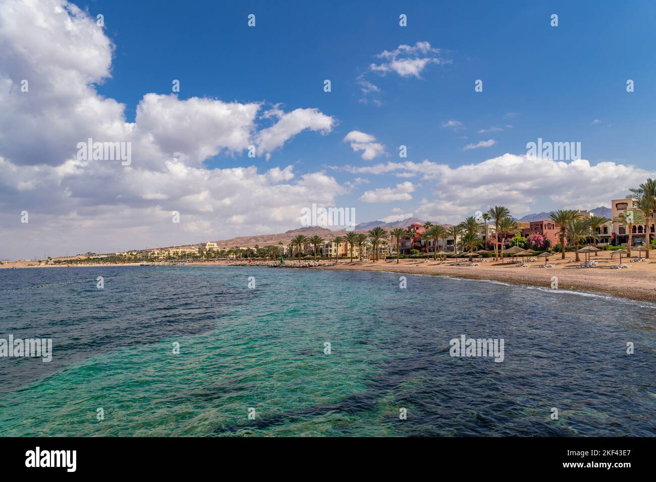 Tala Bay Beach Aqaba Giordania Foto Stock